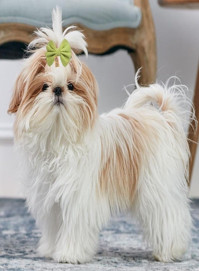 Western Era Dog Bow Hair Clip | Stylish Pet Accessory | Soft Comfortable | Small, Medium & Large Dogs | Grooming, Photoshoot, Parties Fashionable & Durable Design for Pets (Light Green) - Image 2